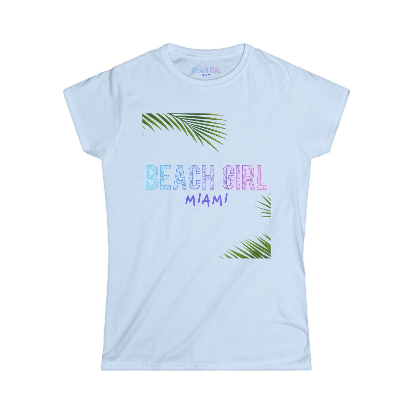 Beach Girl Miami's Palm Women's Softstyle Tee