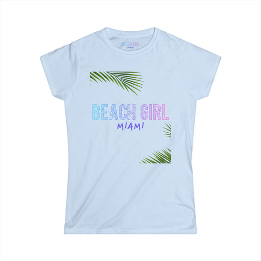 Beach Girl Miami's Palm Women's Softstyle Tee