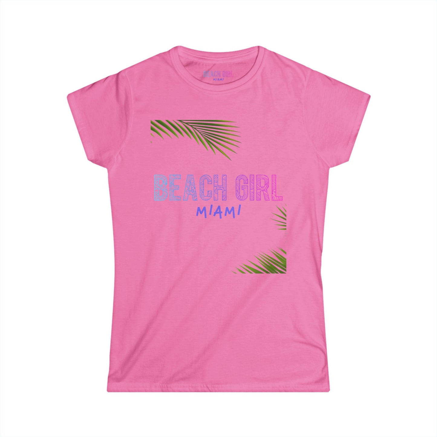 Beach Girl Miami's Palm Women's Softstyle Tee