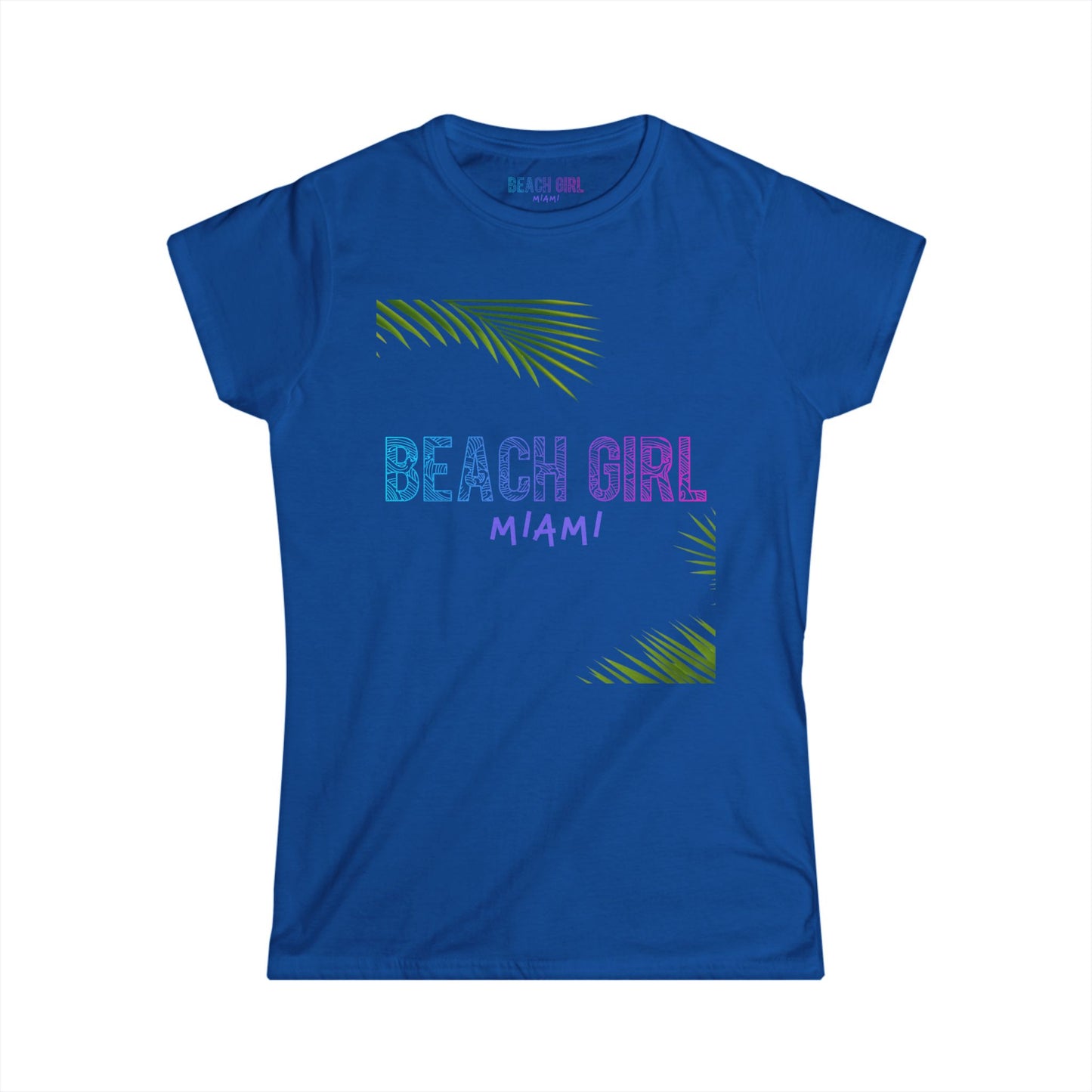 Beach Girl Miami's Palm Women's Softstyle Tee